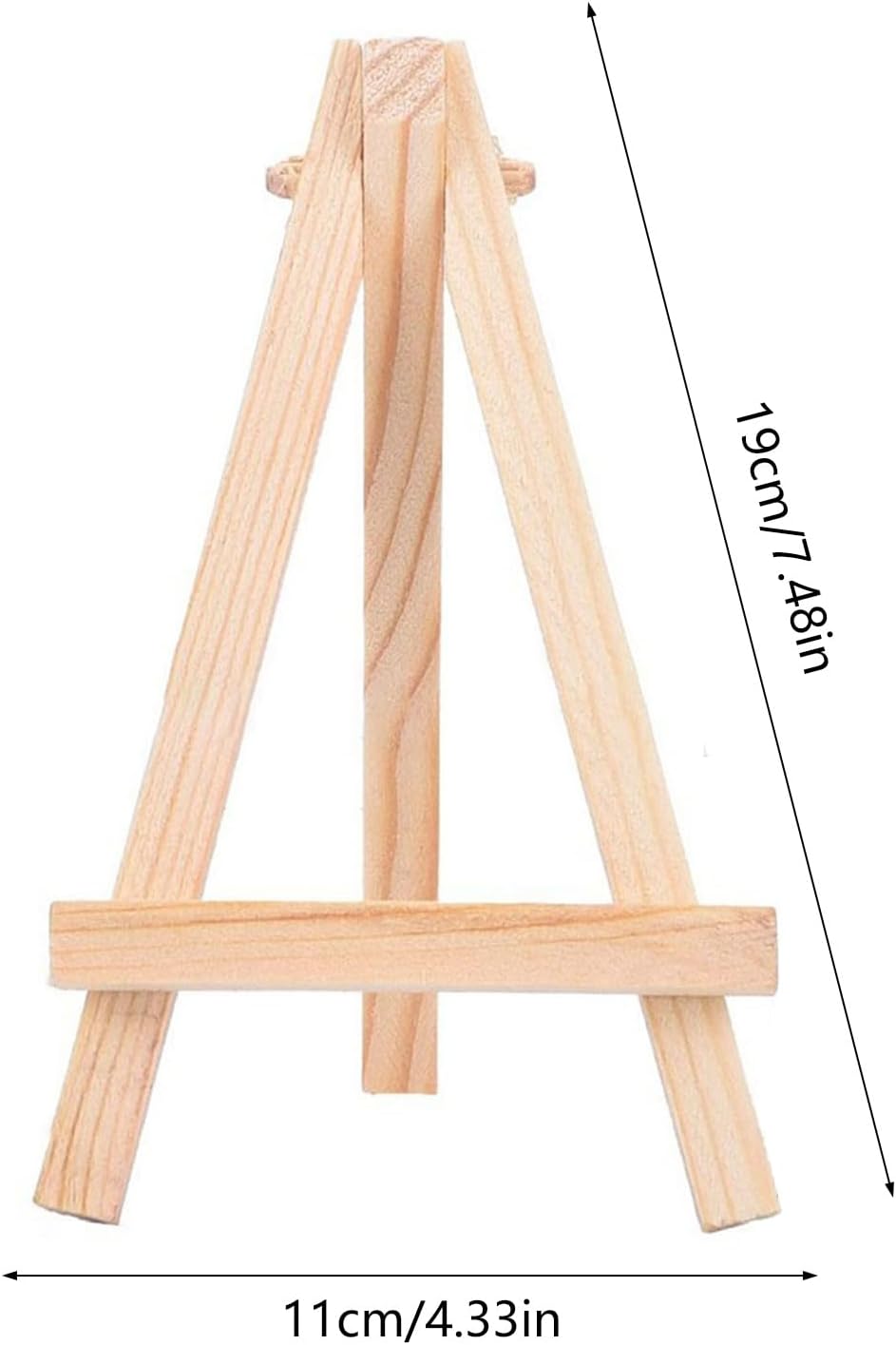 20 Pcs Small Wood Easels for Art and Display