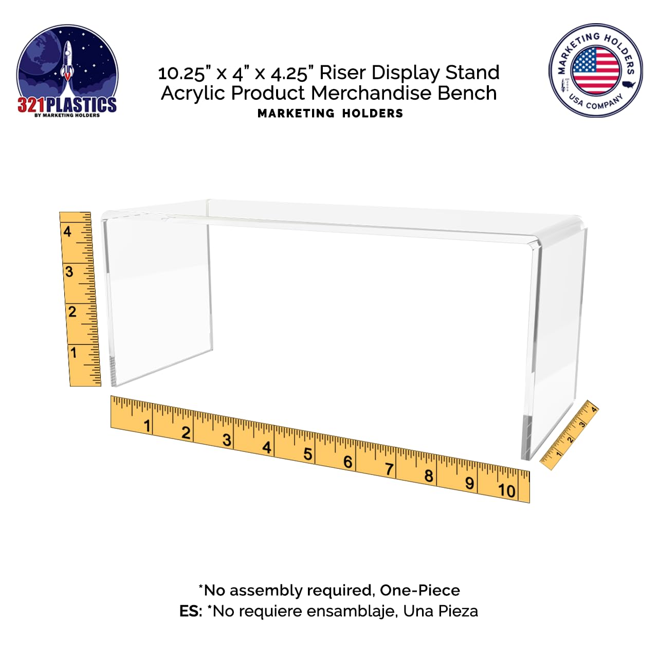 Clear Acrylic Riser Display Stand for Merchandise 1