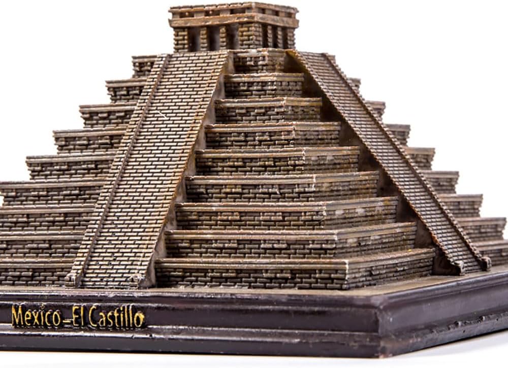 Mysterious Mayan Pyramids Statue Figurine Resin Craft Home Decoration