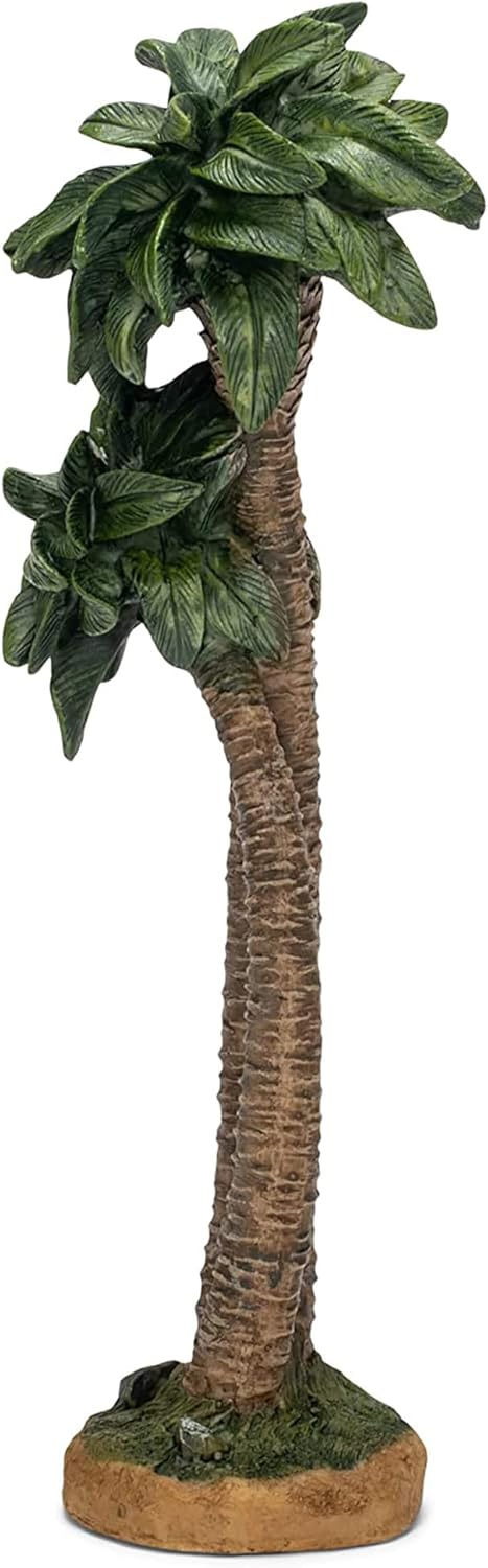 Three Kings Gifts Original Christmas Palm Tree Polystone Figurine - 10 Inch Scale