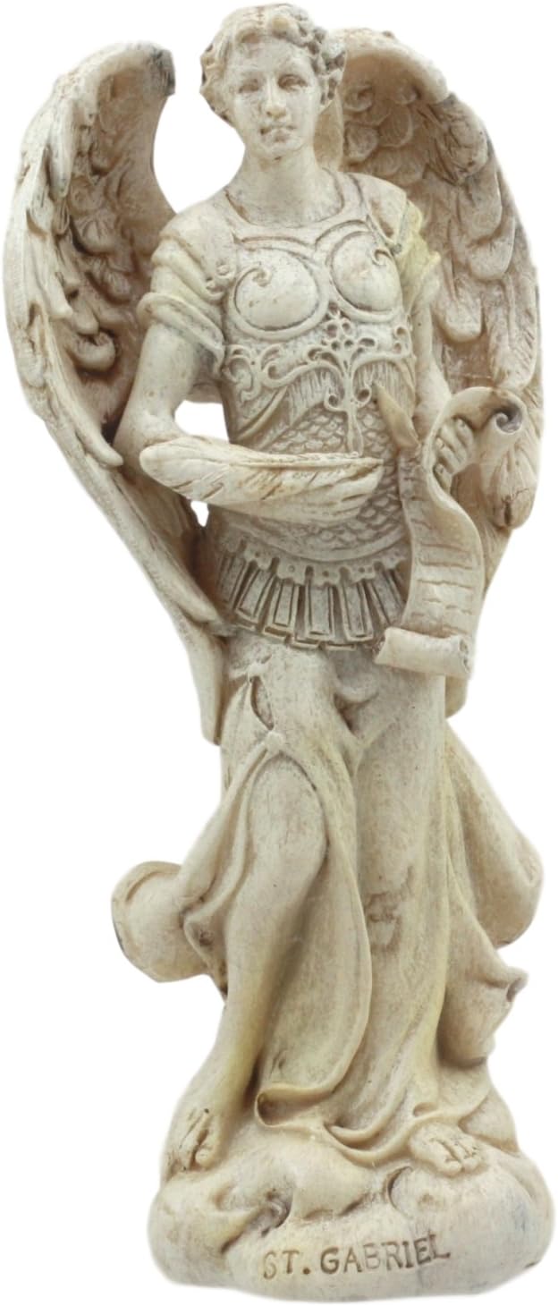 Ebros Ivory Painted Angelic Council Statue 5 Inch Figurine