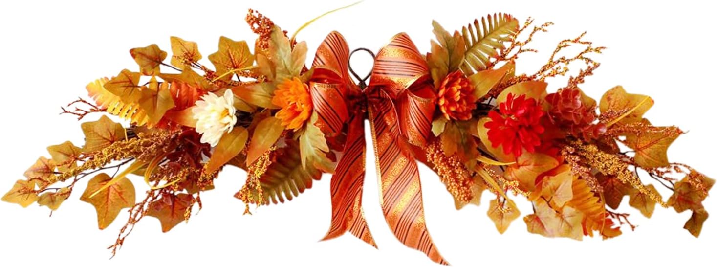 Algado Artificial Fall Flower Swag Decor 27 Inch