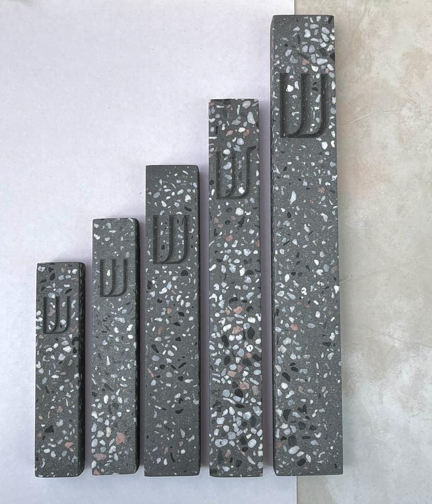 AS Modern Stone Mezuzah Case - Scroll Protection Decor