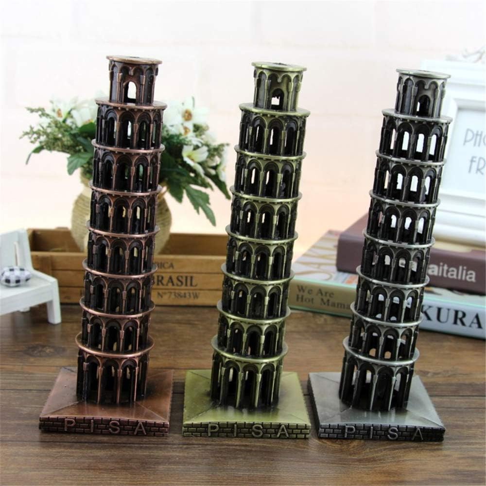 Uterstyle Leaning Tower of Pisa Metal Figurine Decoration
