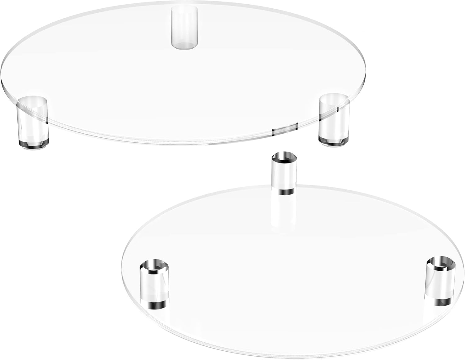 Modern Clear Acrylic Display Riser 10 Inch 2 Pack