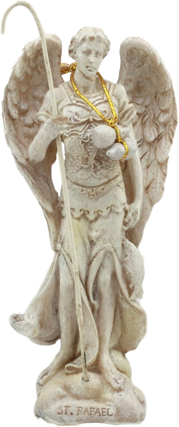 Ebros Ivory Painted Angelic Council Statue 5 Inch Figurine