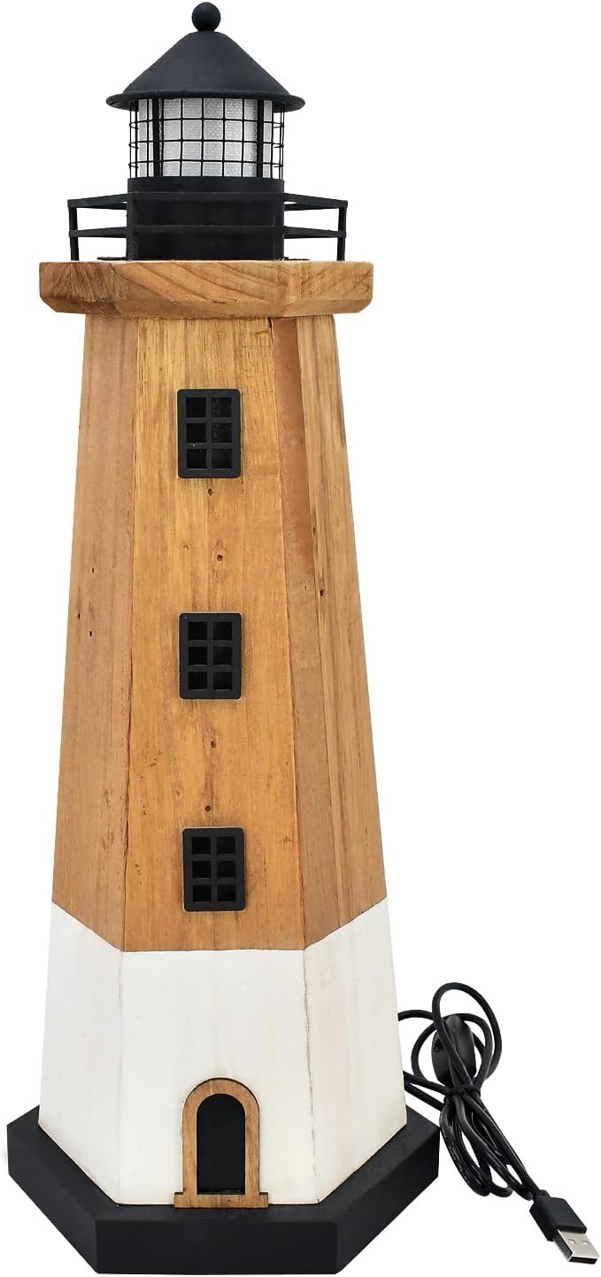 Morning View Lighthouse Decor 1625 Wood Figurine
