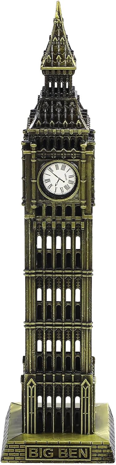 VICASKY Big Ben Metal Building Decorative Statue