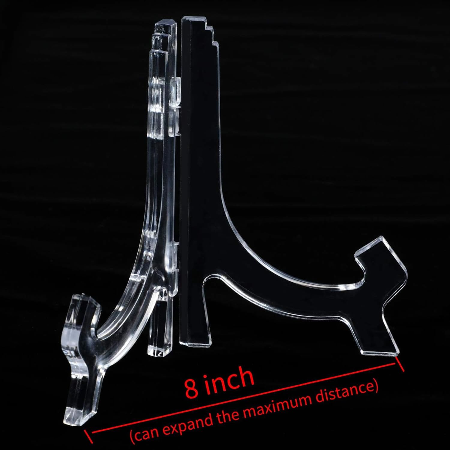 HESTYA 12 Pcs Clear Acrylic Easels for Display Decoration