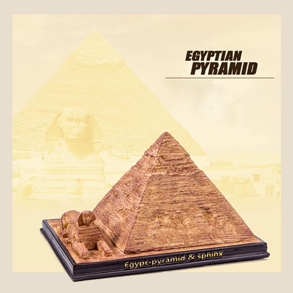 Egyptian Pyramid Statue Model Sphinx Figurine