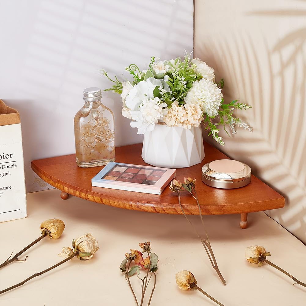 FINGERINSPIRE Wood Corner Display Stand 118x118x118