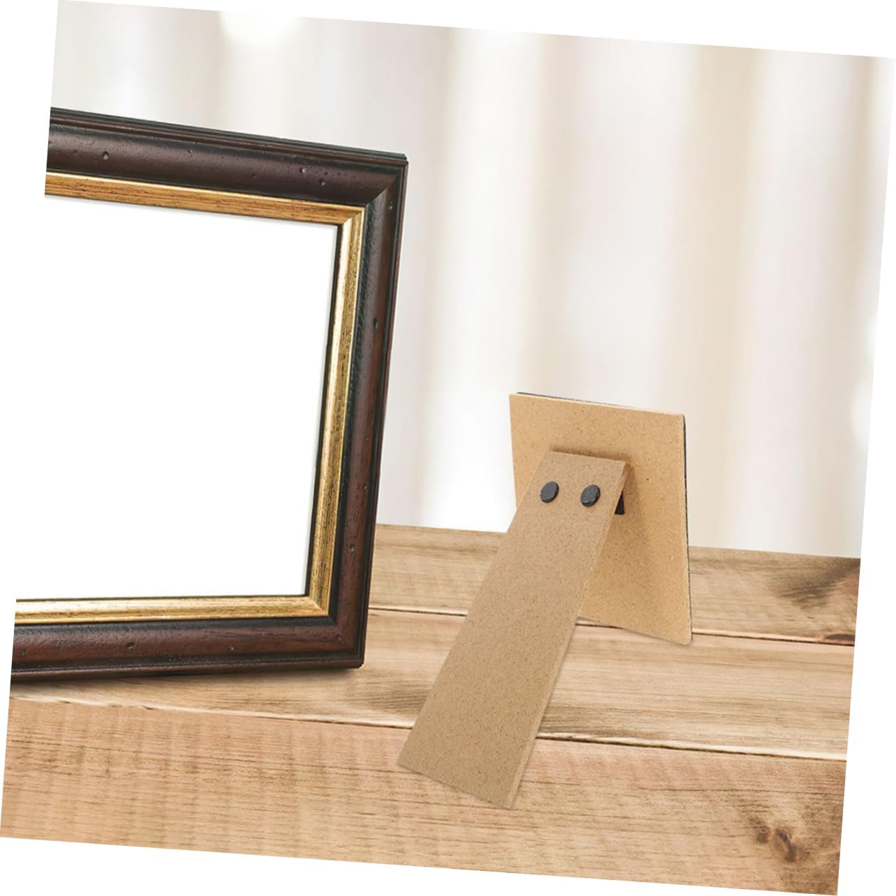 Anneome 2pcs Wood Picture Frame Easel Backs