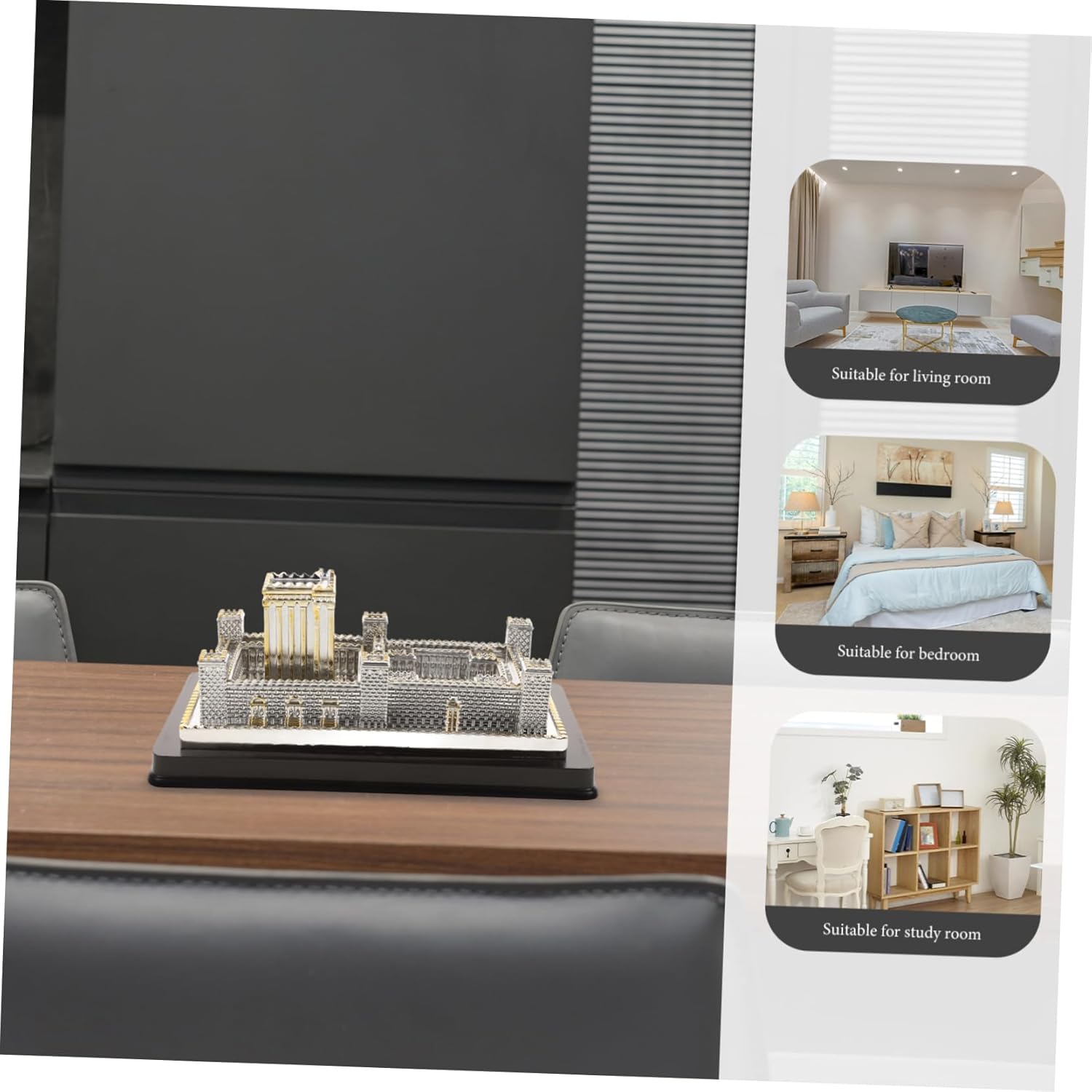 Amosfun Miniature Jerusalem Temple Resin Decor Figurine Set