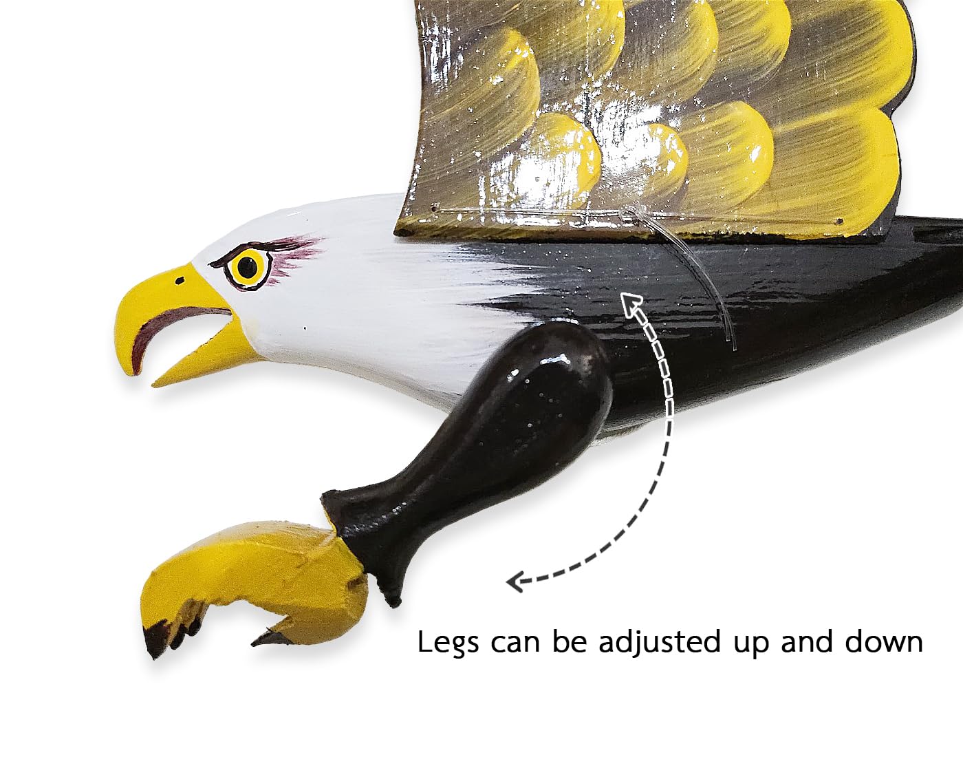 WitnyStore Seagull Wooden Mobile 28 Inch Handmade Decor