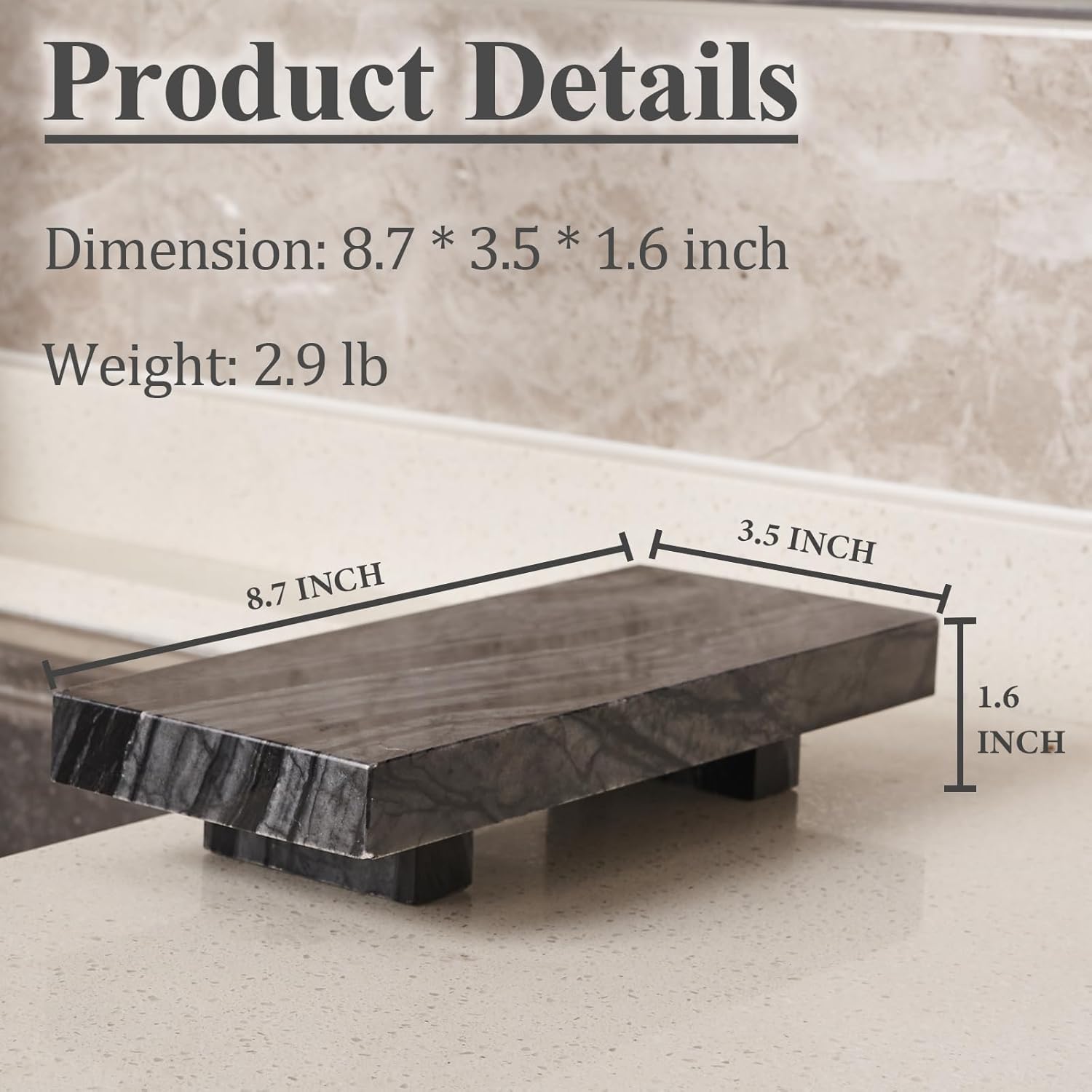 Natural Marble Pedestal Stand for Home Decor