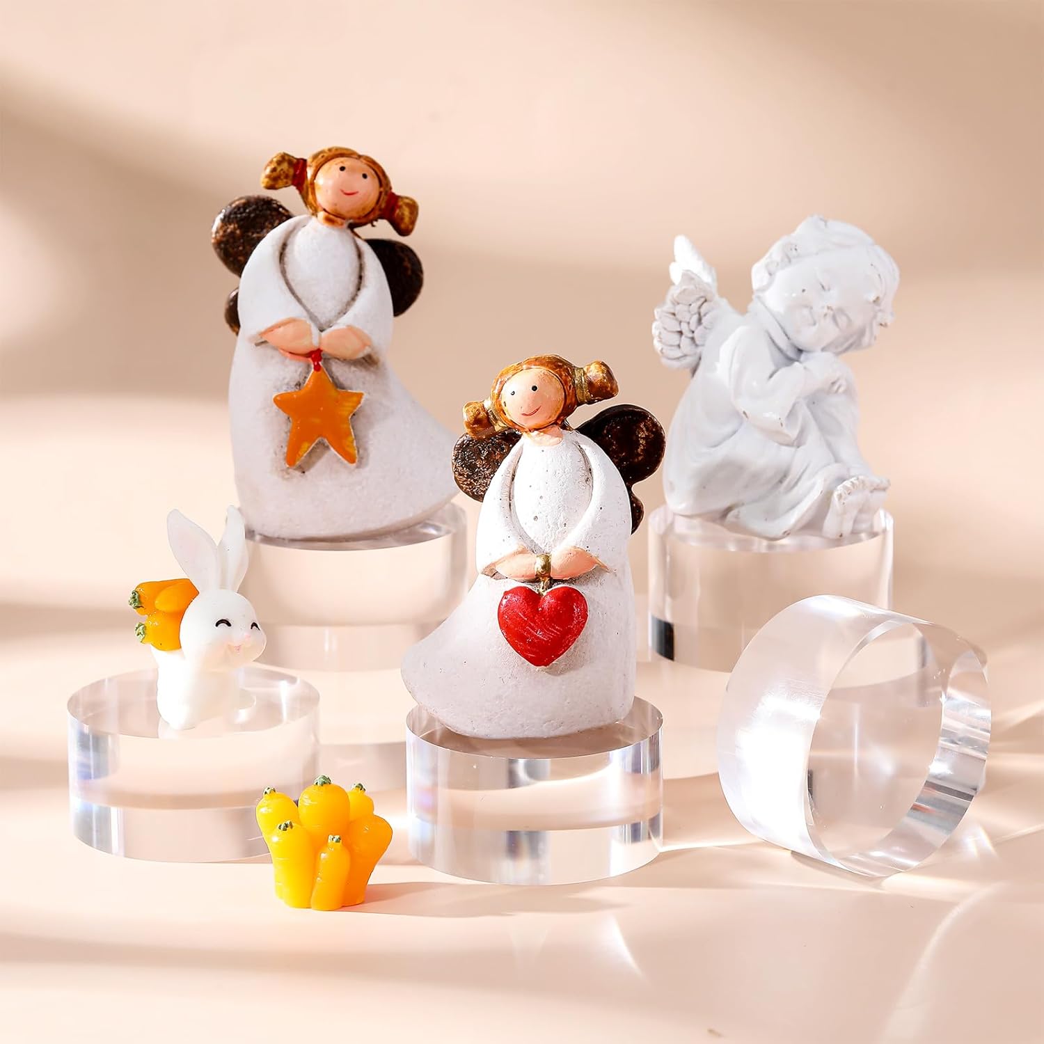 Remerry 8 Pcs Clear Acrylic Display Blocks