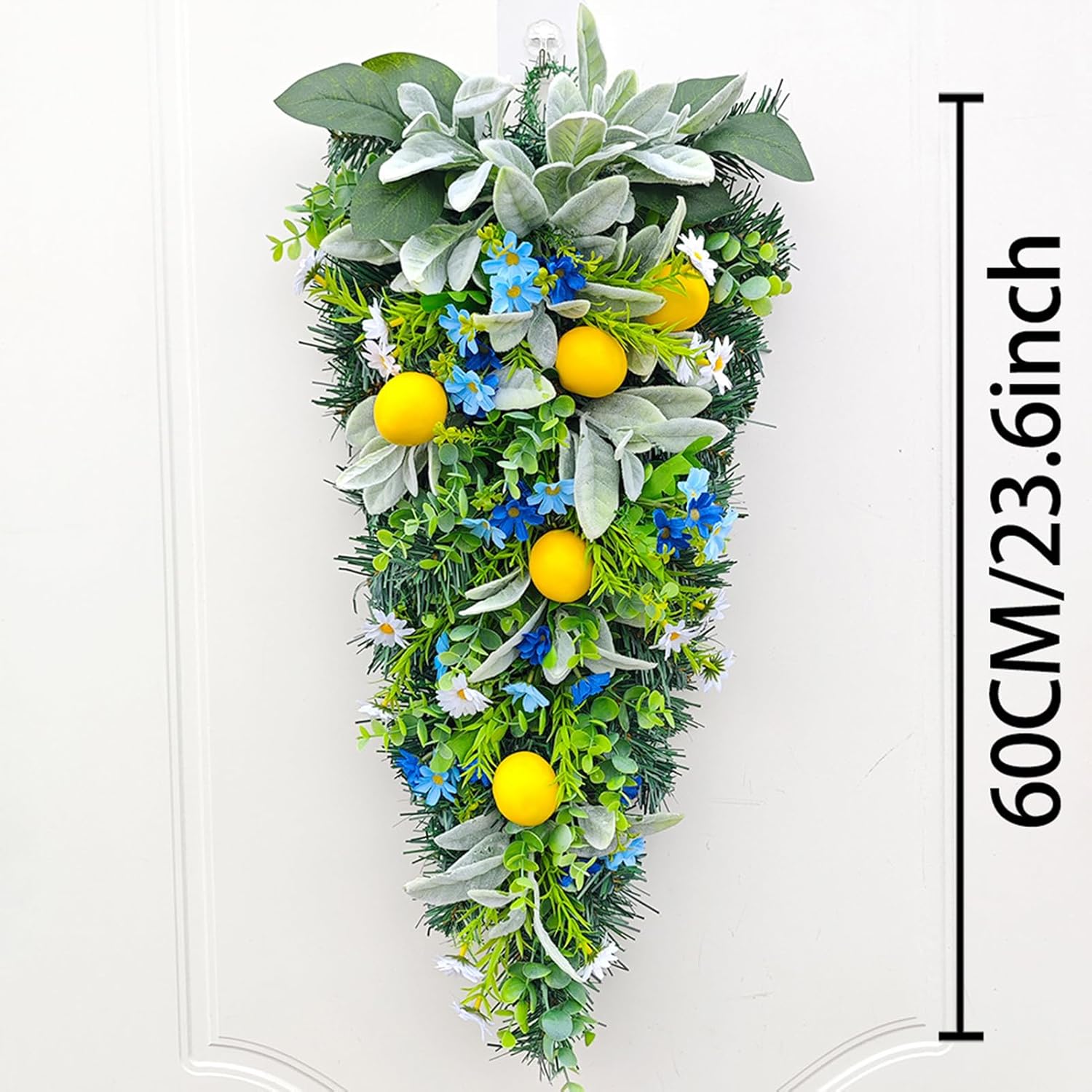 Belupai 236in Lemon Teardrop Decorative Swag
