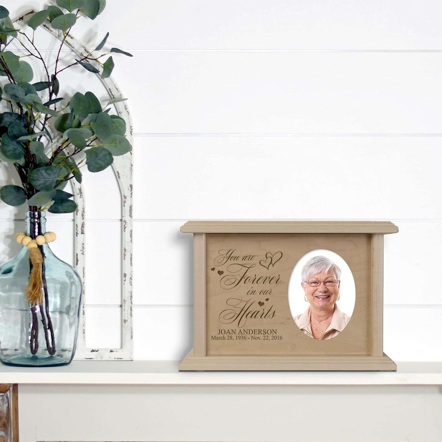 LifeSong Milestones Wooden Urn with Picture