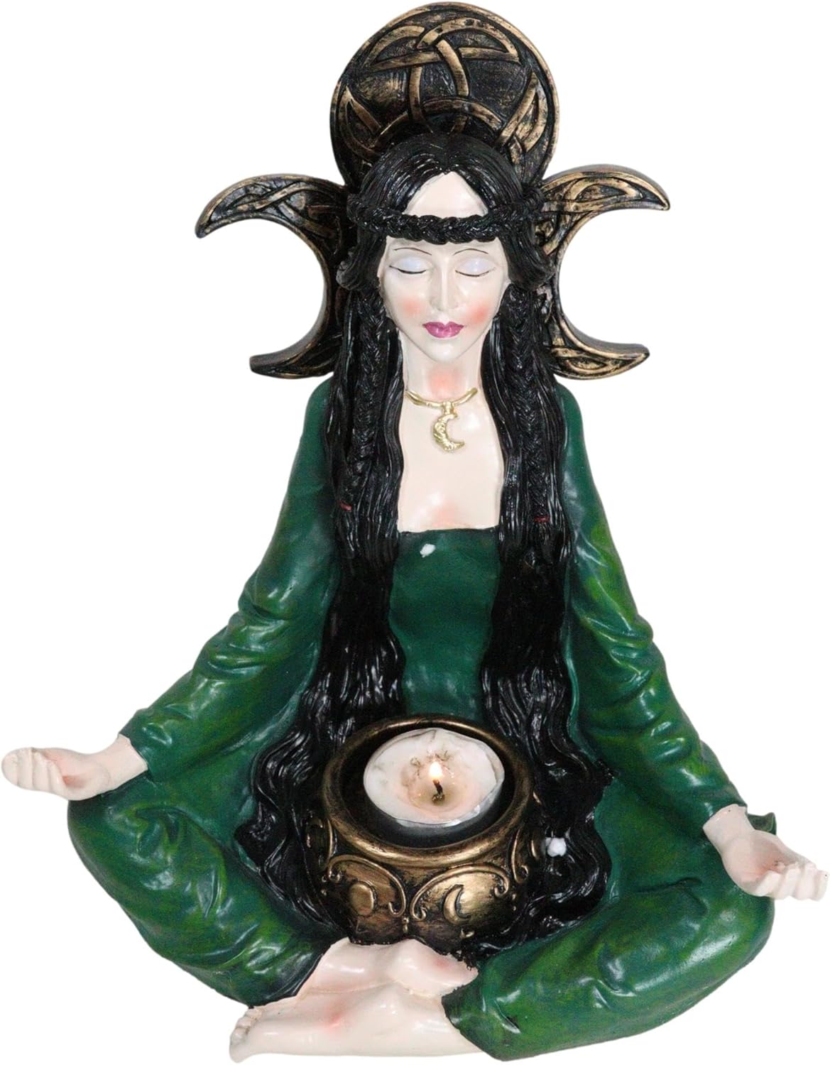 Ebros Gift Wicca Grand High Witch Votive Candle Holder