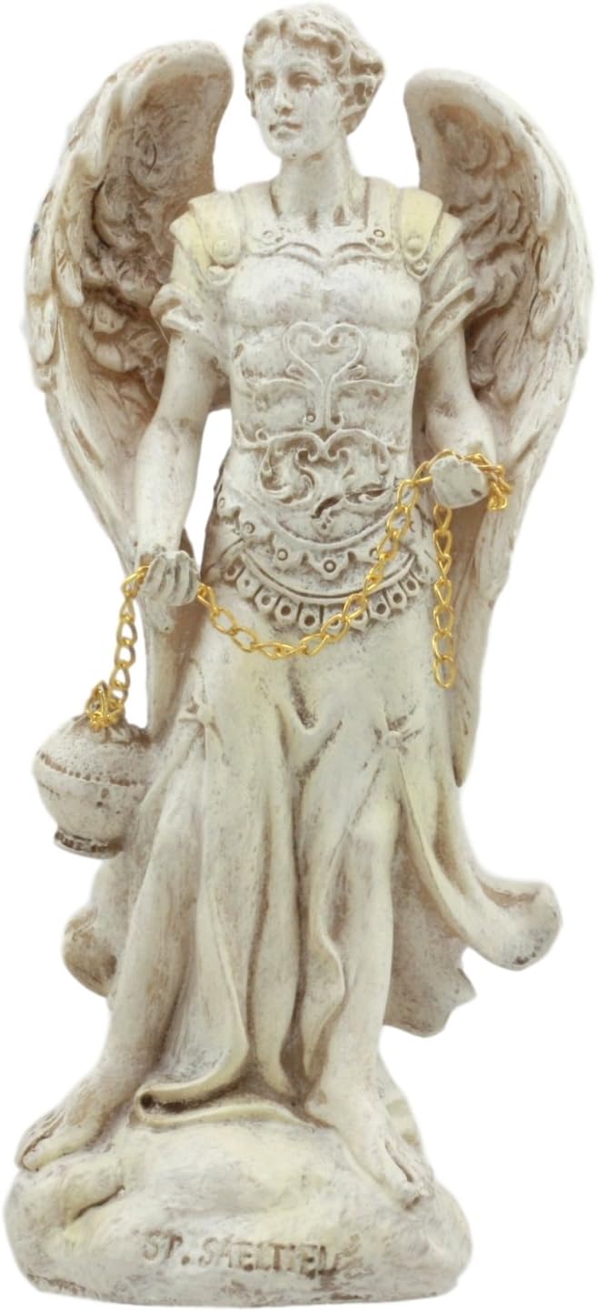 Ebros Ivory Painted Angelic Council Statue 5 Inch Figurine