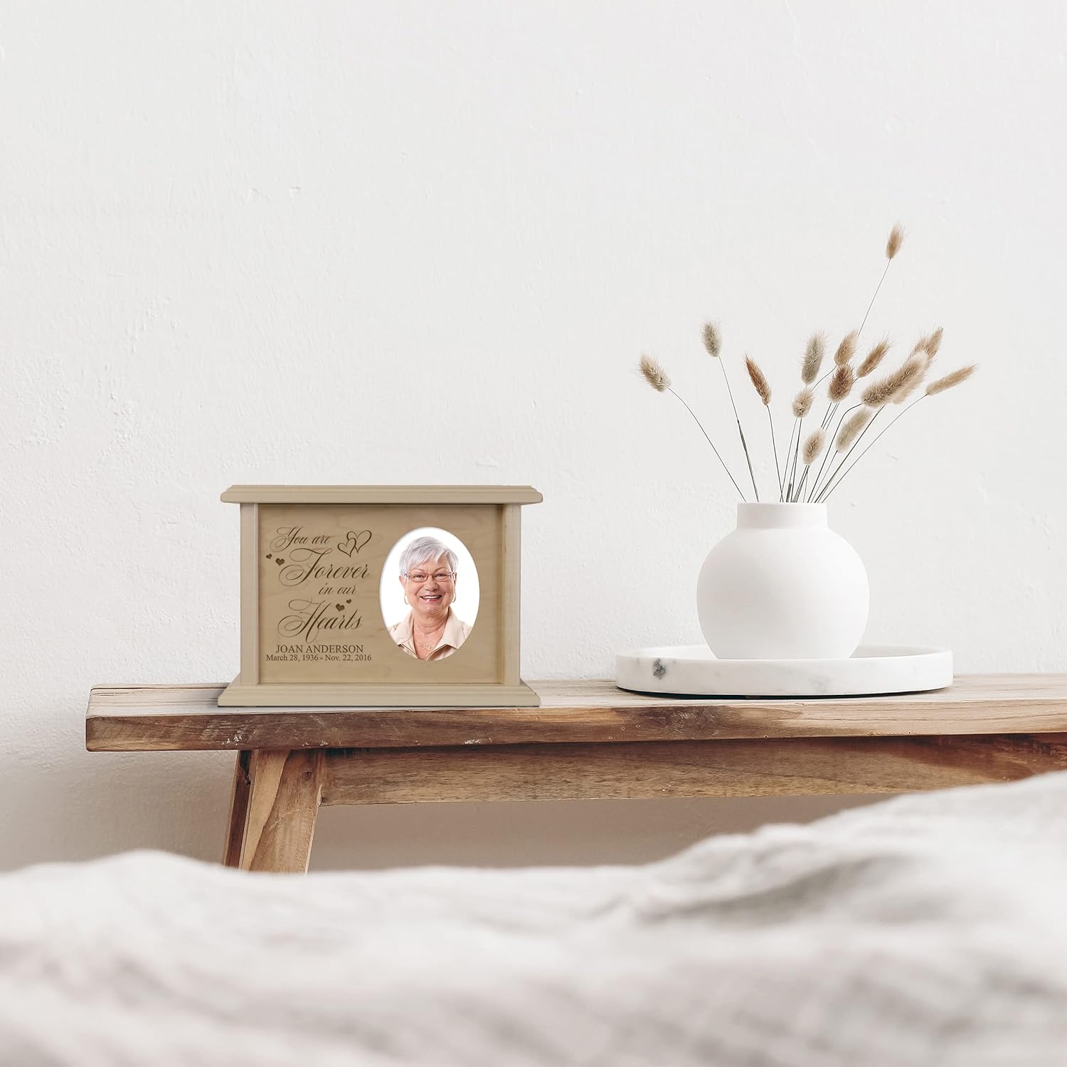 LifeSong Milestones Wooden Urn with Picture