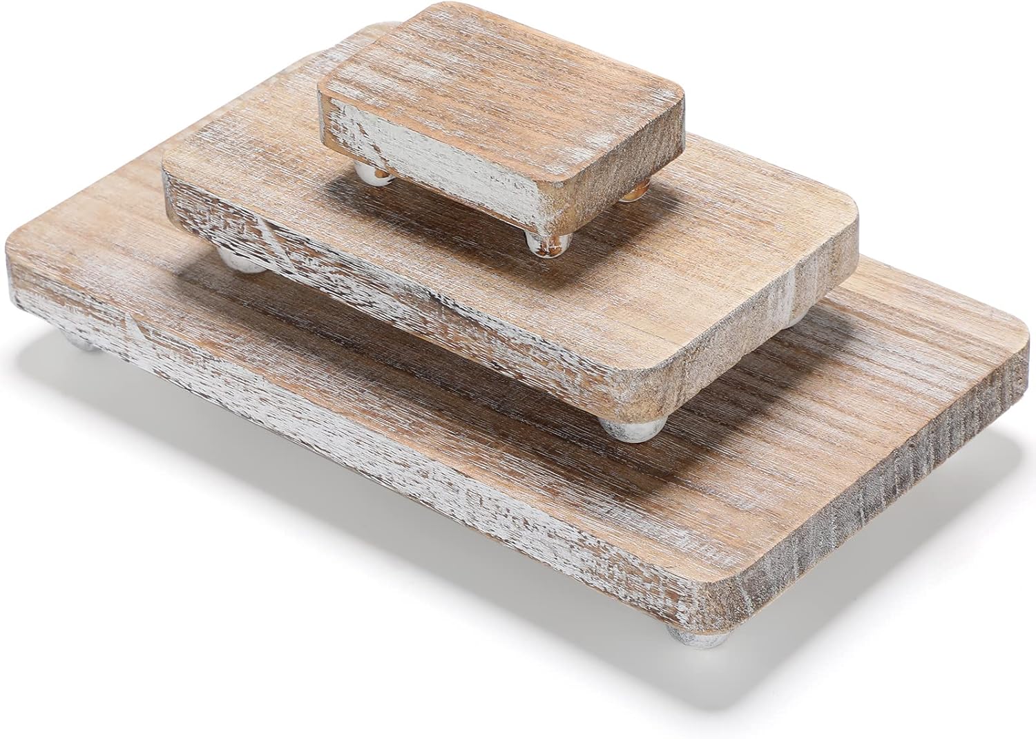 Maitys 3 Pcs Wooden Risers for Decor Display Stand