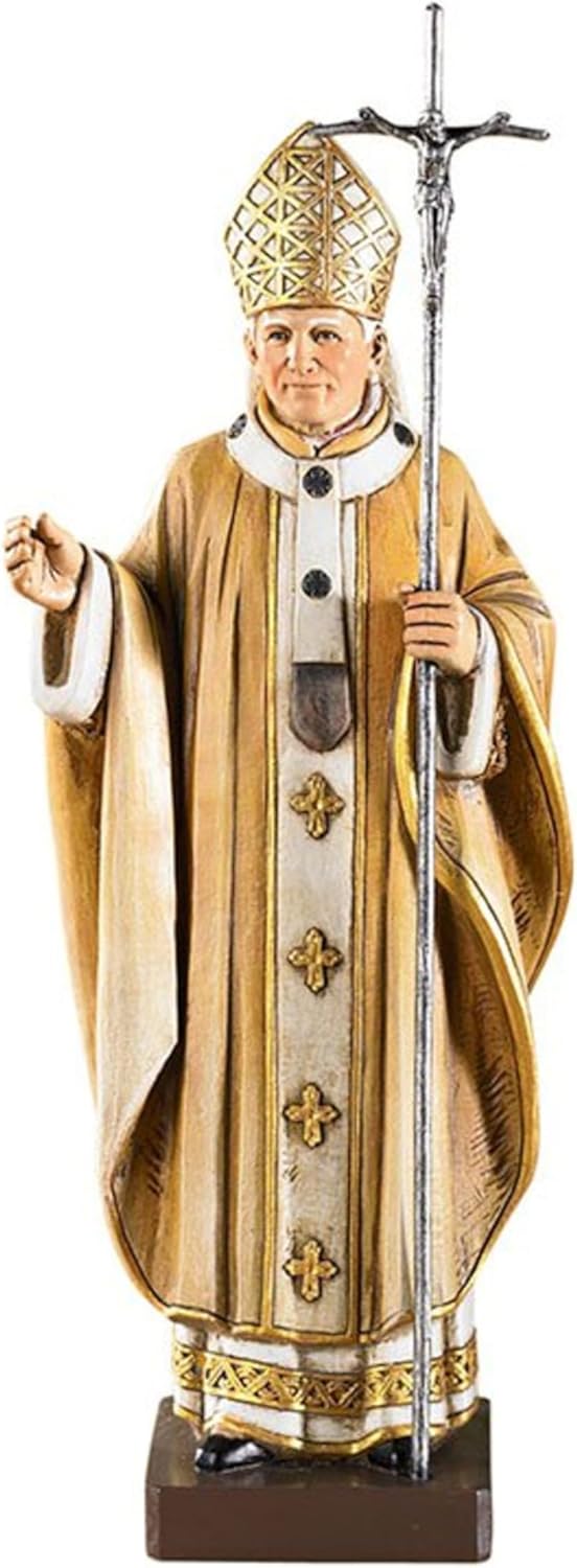 Catholic Saints Figurine - Saint John Paul II 925 Inch Toscana Collection