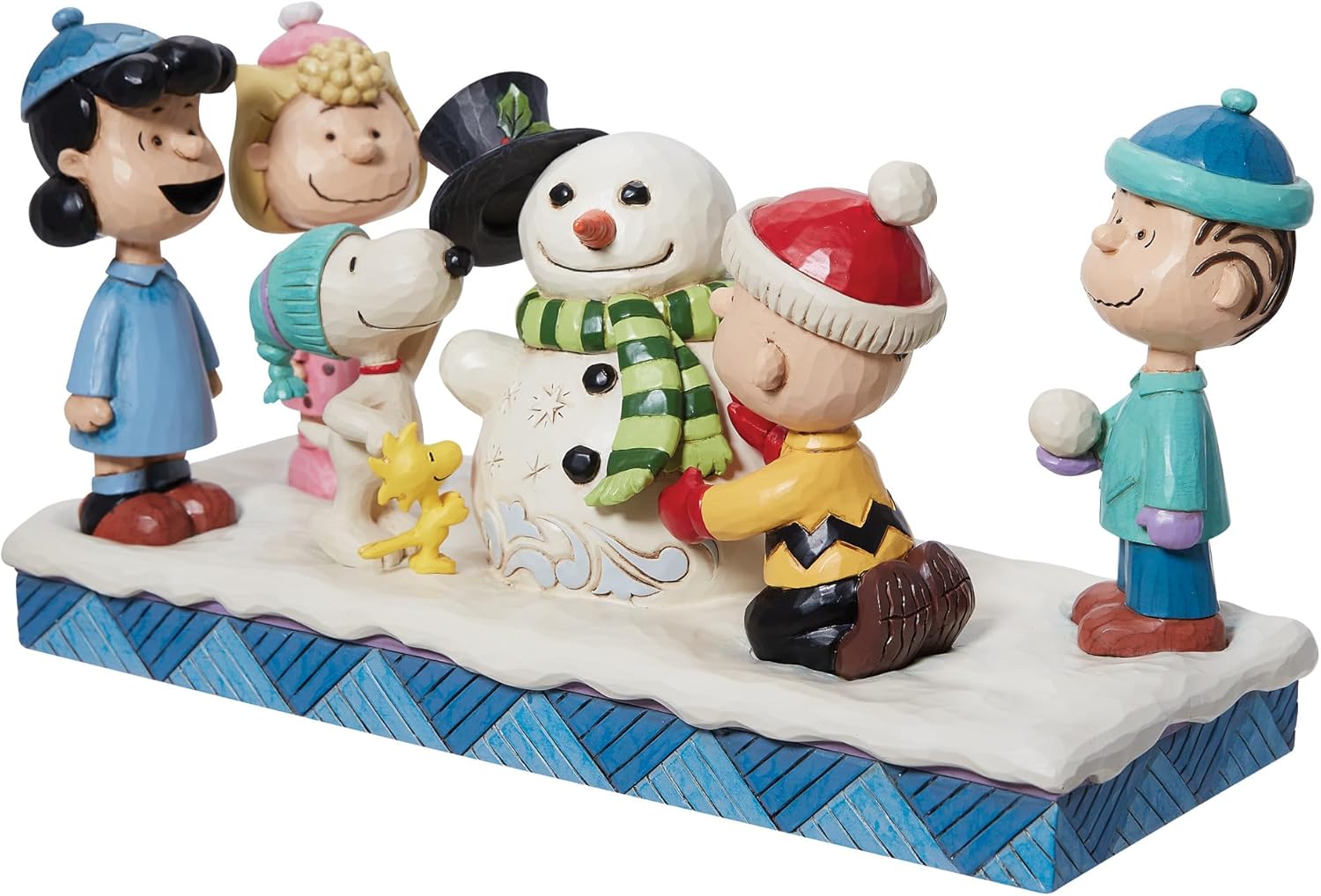 Enesco Jim Shore Peanuts Gang Snowman Figurine