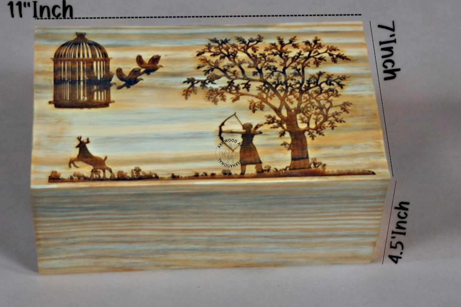 Life of Tree Urn for Human Ashes Handmade Wood