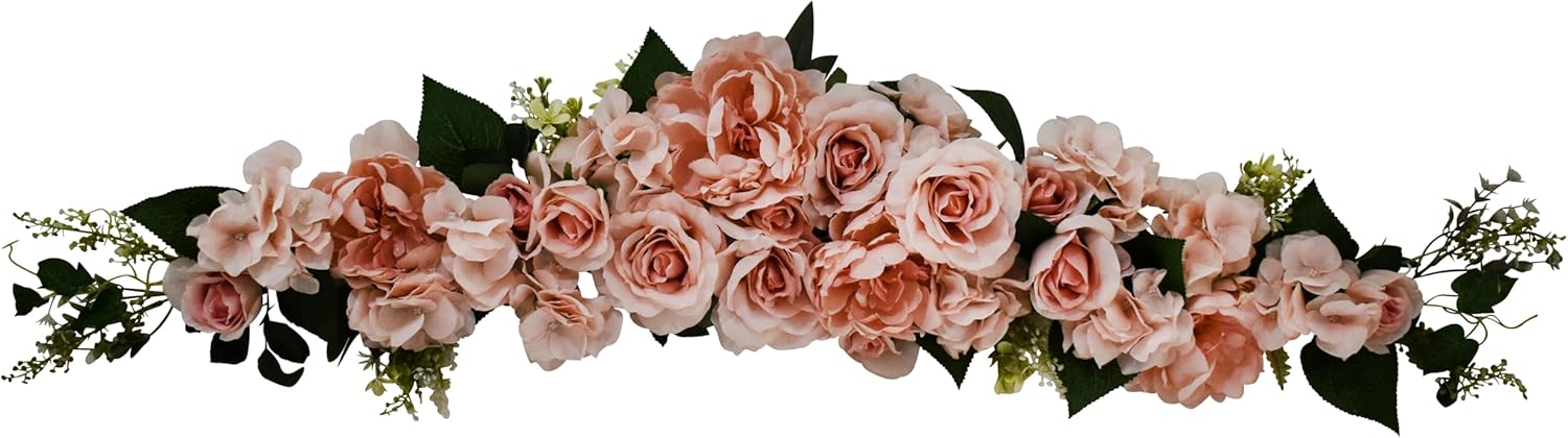 48 Inch Peony Rose Hydrangea Swag Decor