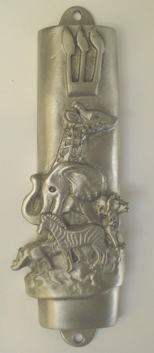Noahs Ark Mezuzah Pewter Door Ornament