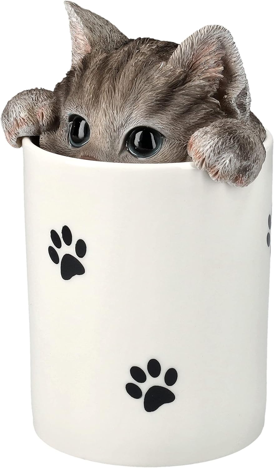 Pacific Giftware Grey Cat Treat Storage Jar