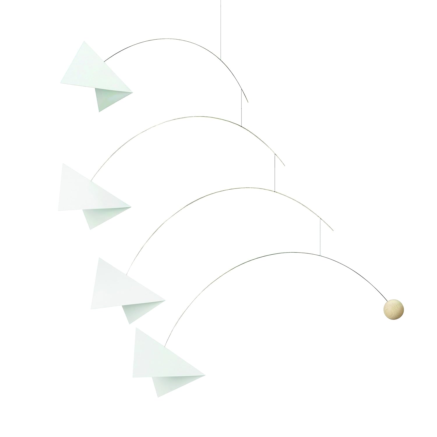 Mirage Black and White Hanging Mobile - 24 Inches