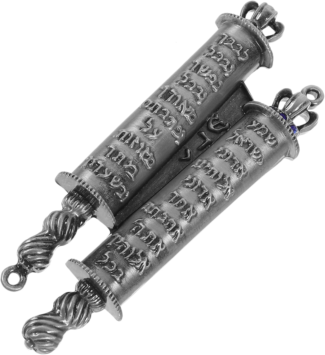 Metal Mezuzah Scroll Jewish Door Blessing Decor