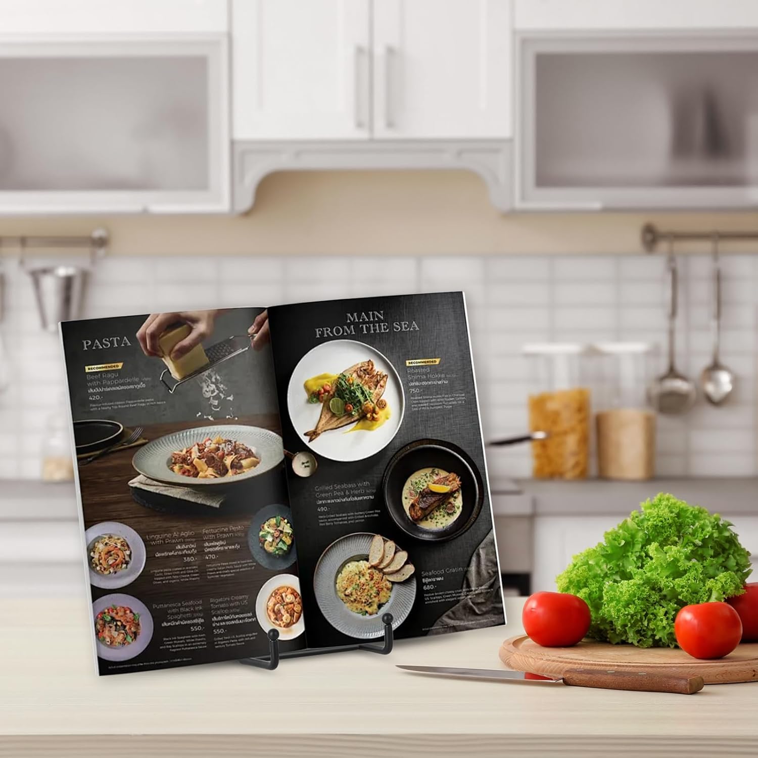 Lionwei Lionweli 8 Inch Tabletop Metal Plate Display Stand - 2 Pack Black