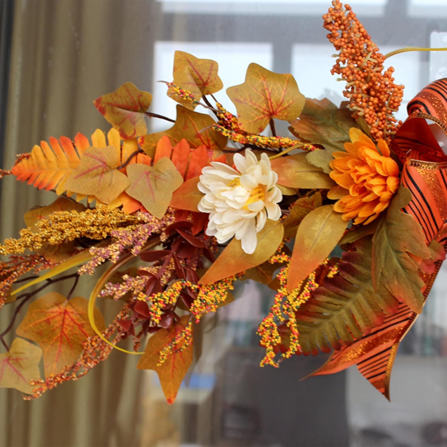Algado Artificial Fall Flower Swag Decor 27 Inch