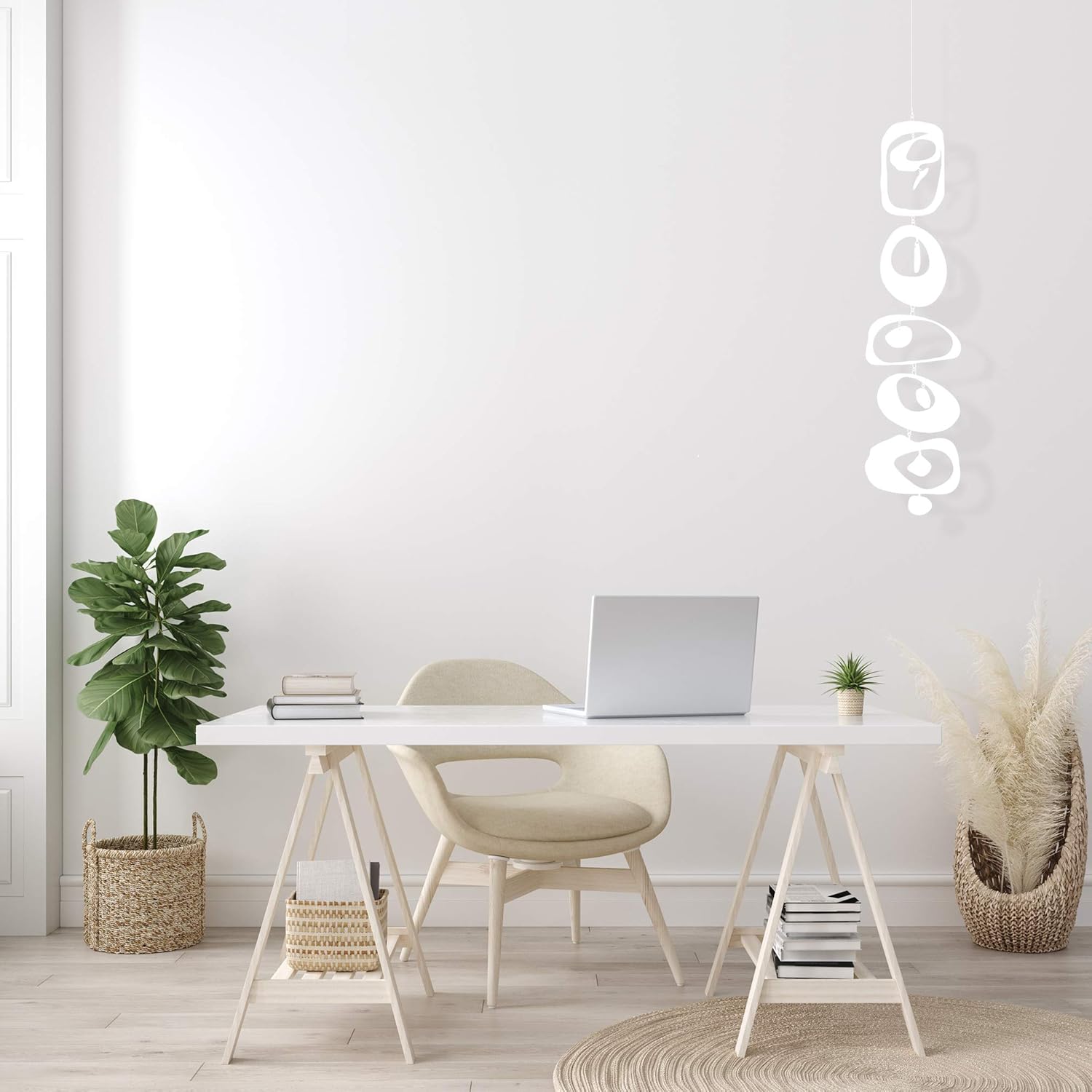 Beautiful Zen Mobile White Calm Mindfulness Art