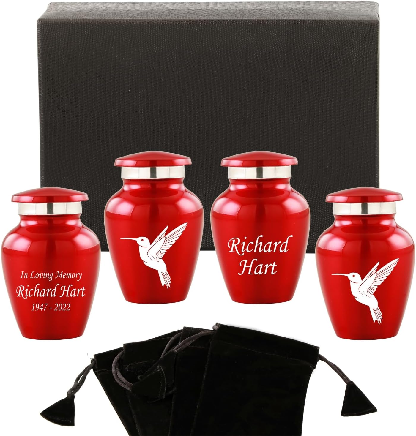 Personalized Hummingbird Cremation Urn - Decorative Keepsake for Adult Ashes