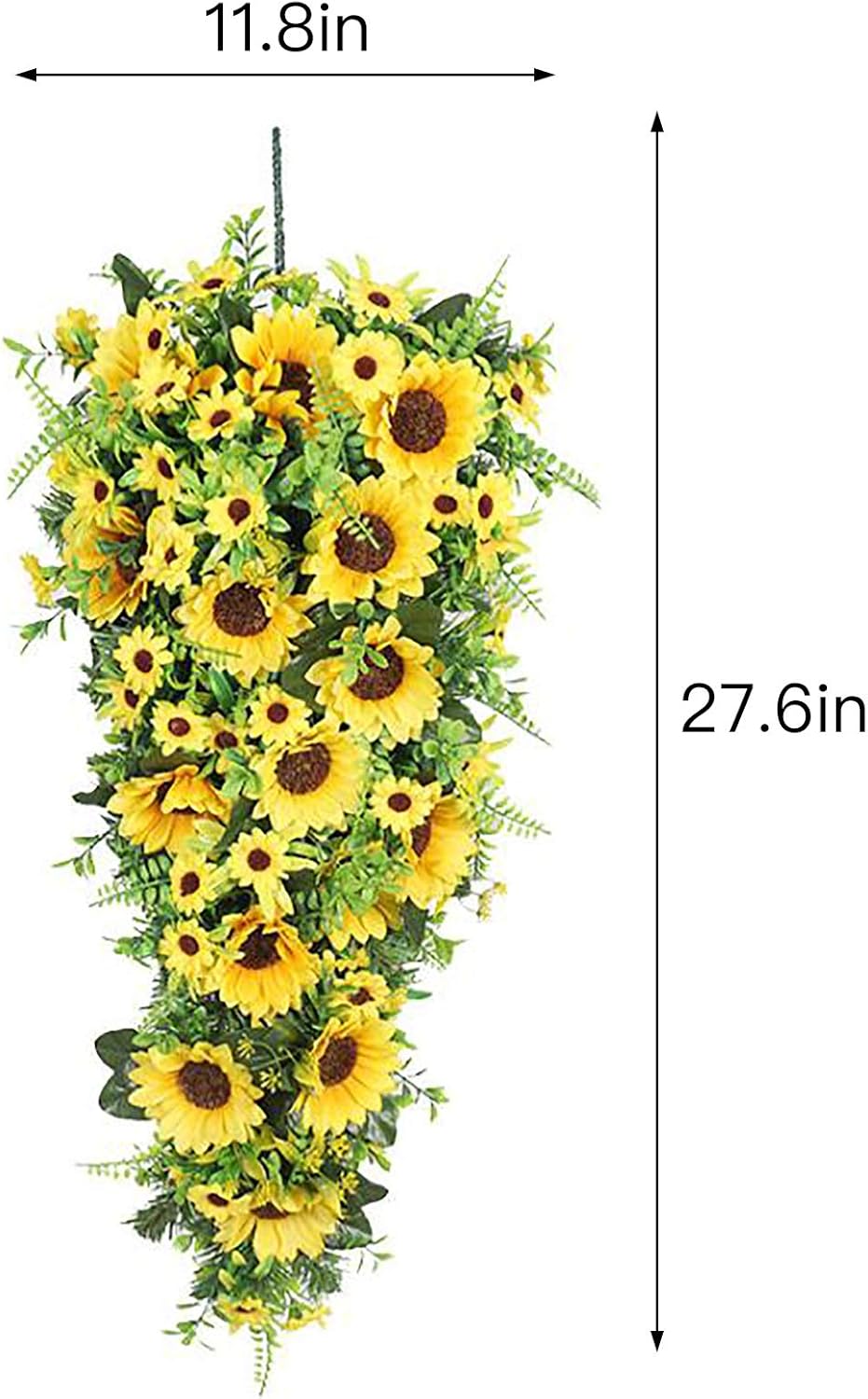 Belupai 276in Artificial Sunflower Swag Decor