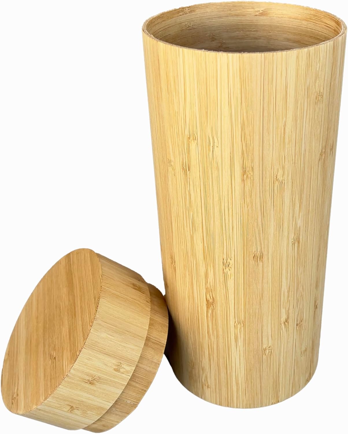 All-Natural Large Bamboo Urn for Human or Pet Ashes
