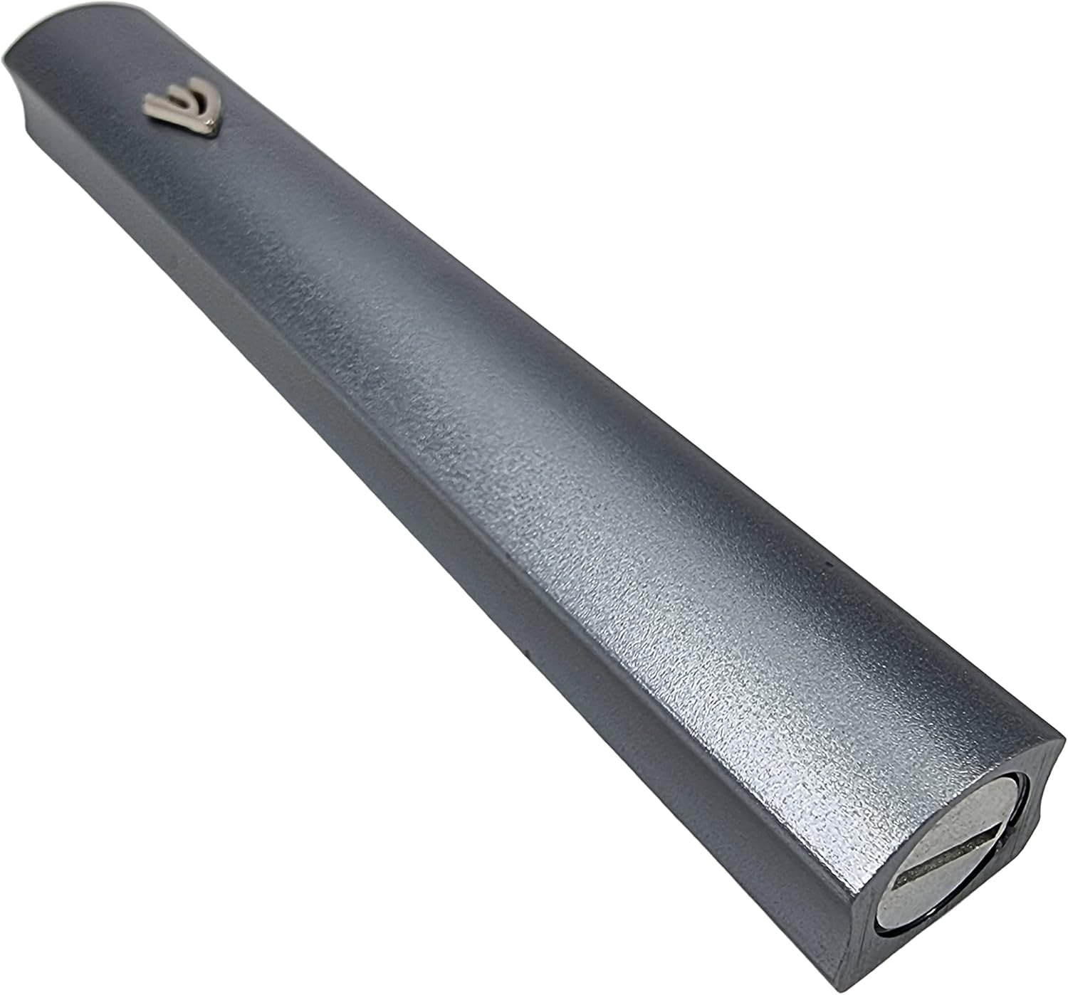 Talisman4u Gray Aluminum Mezuzah with Scroll 3D Metal Shin Decor
