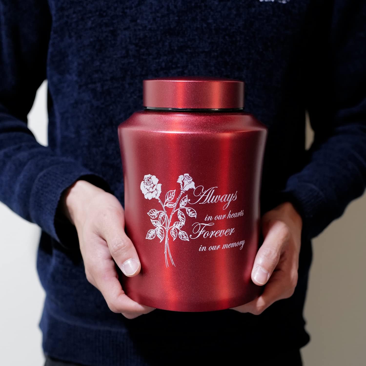 Large Cremation Urns for Adult Ashes Rose of Love Design