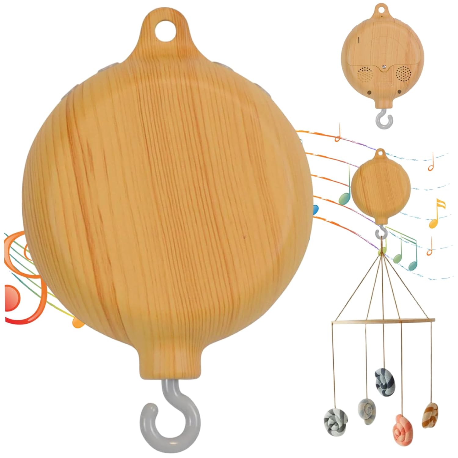 Baby Crib Mobile with Music and Hook