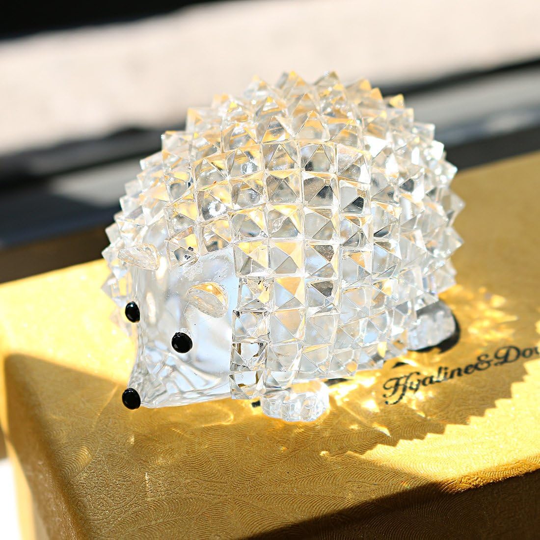 HD Crystal Butterfly and Hedgehog Figurine Collection