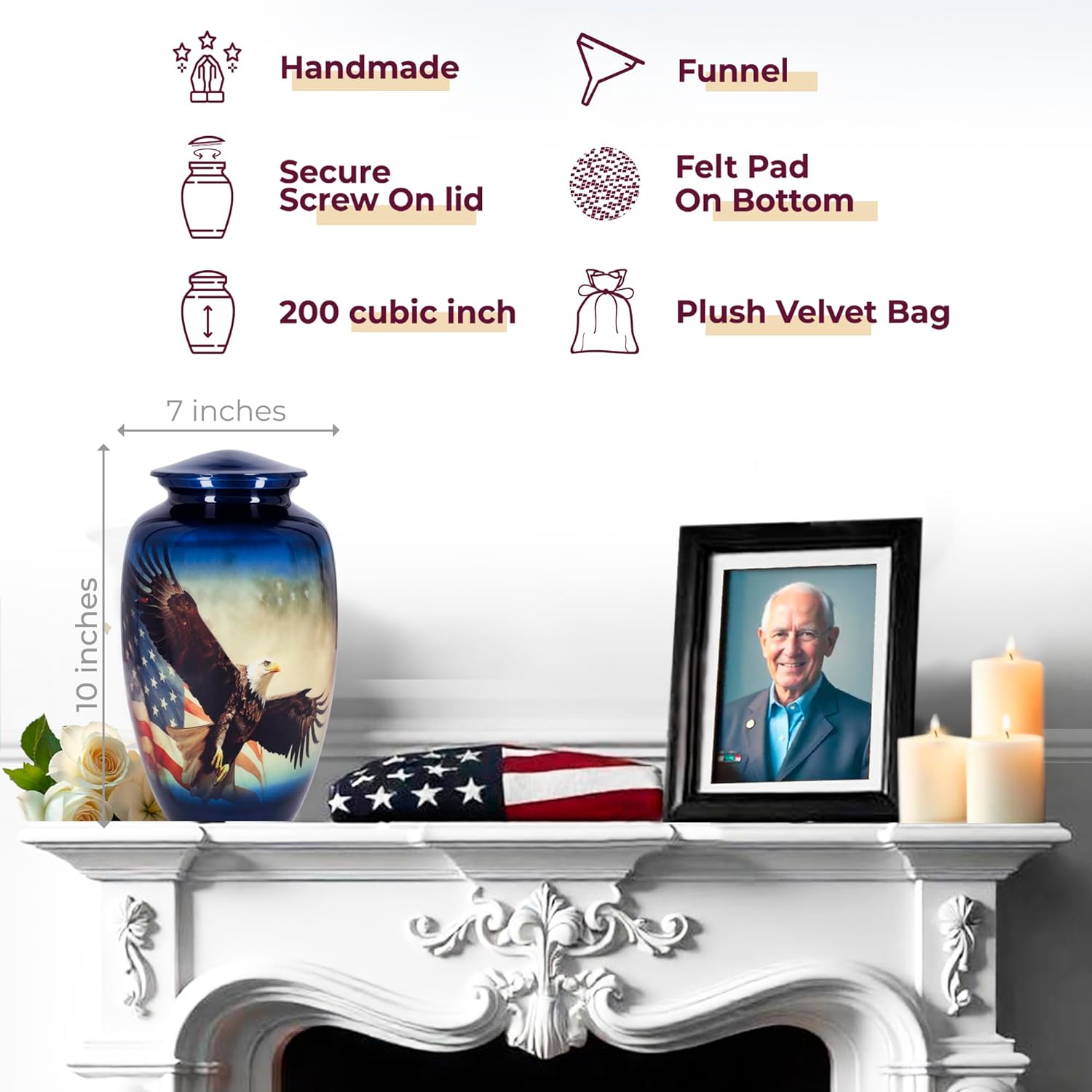 Trupoint Memorials Cremation Urns for Human Ashes