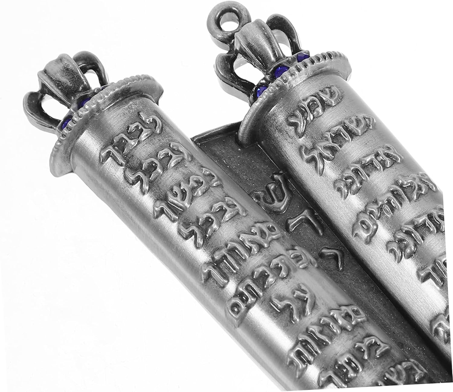 Kailiketiy Metal Mezuzah Scroll Set with Antique Finish