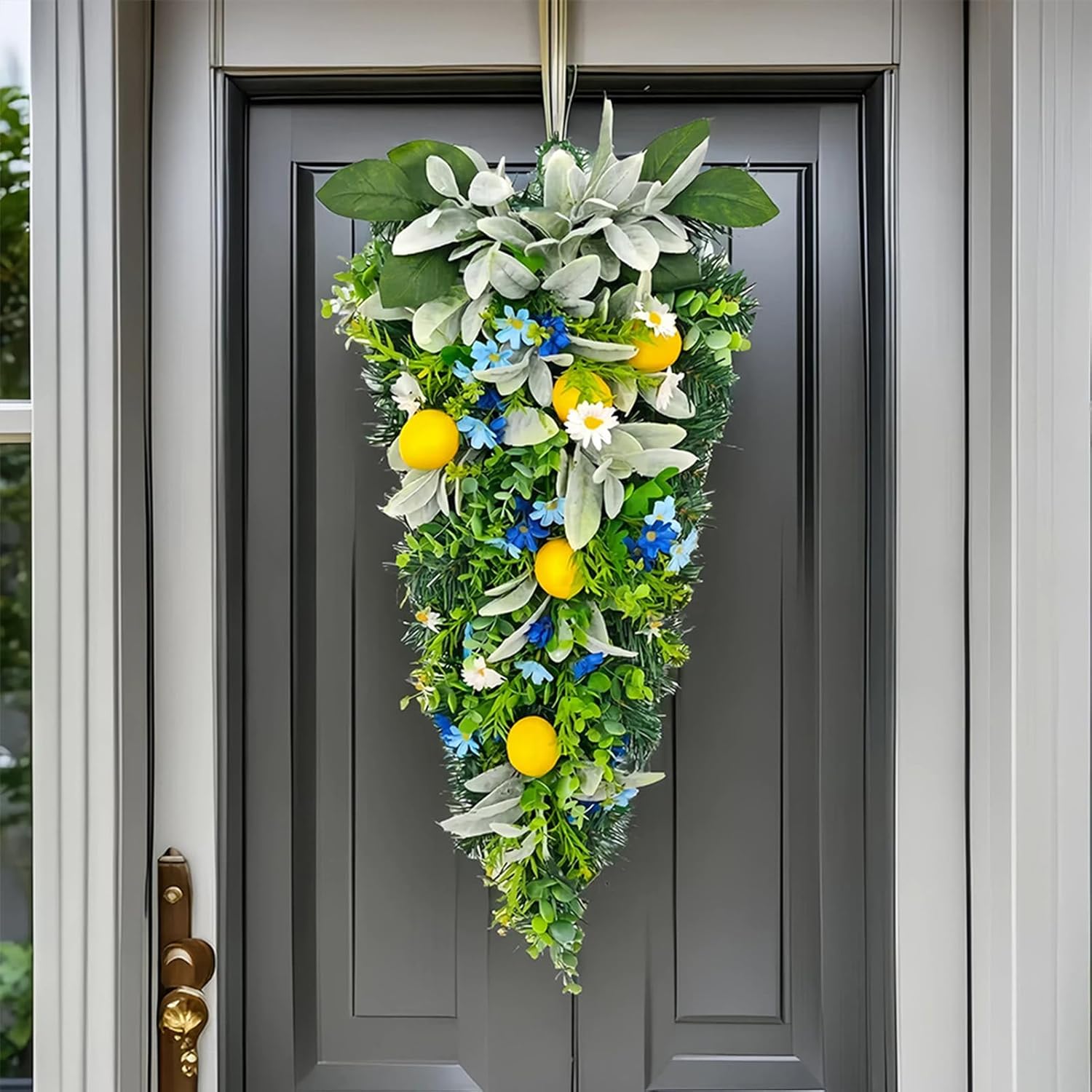 Belupai 236in Lemon Teardrop Decorative Swag