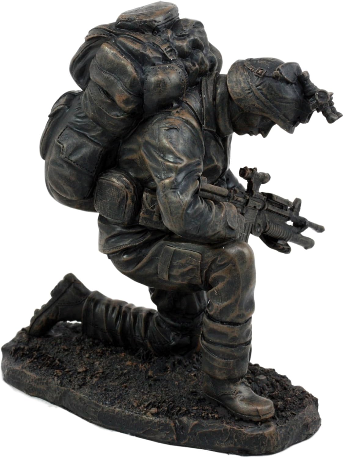 Ebros Gift Kneeling Soldier Courage Figurine
