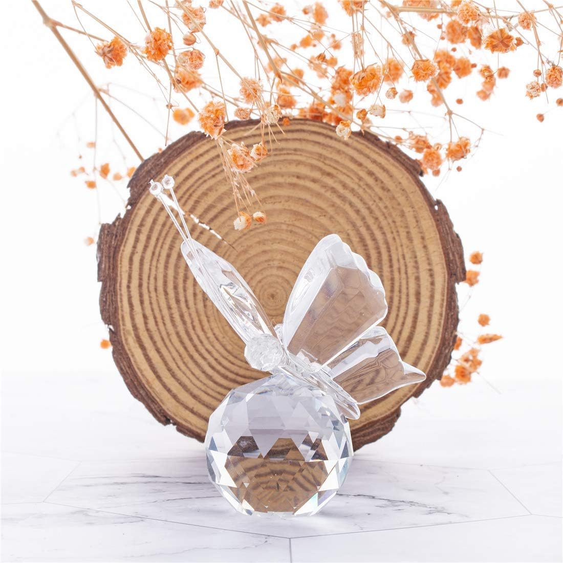 HD Crystal Butterfly Dragonfly Decor Ornament