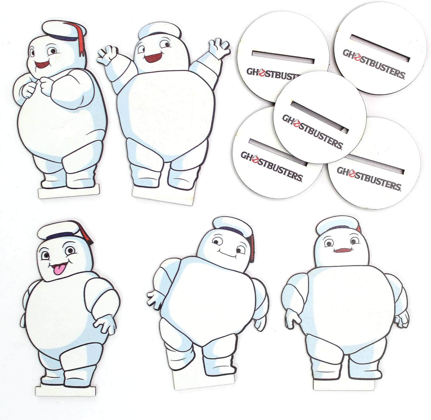 Ghostbusters Mini-Puft Wooden Figures Set of 5
